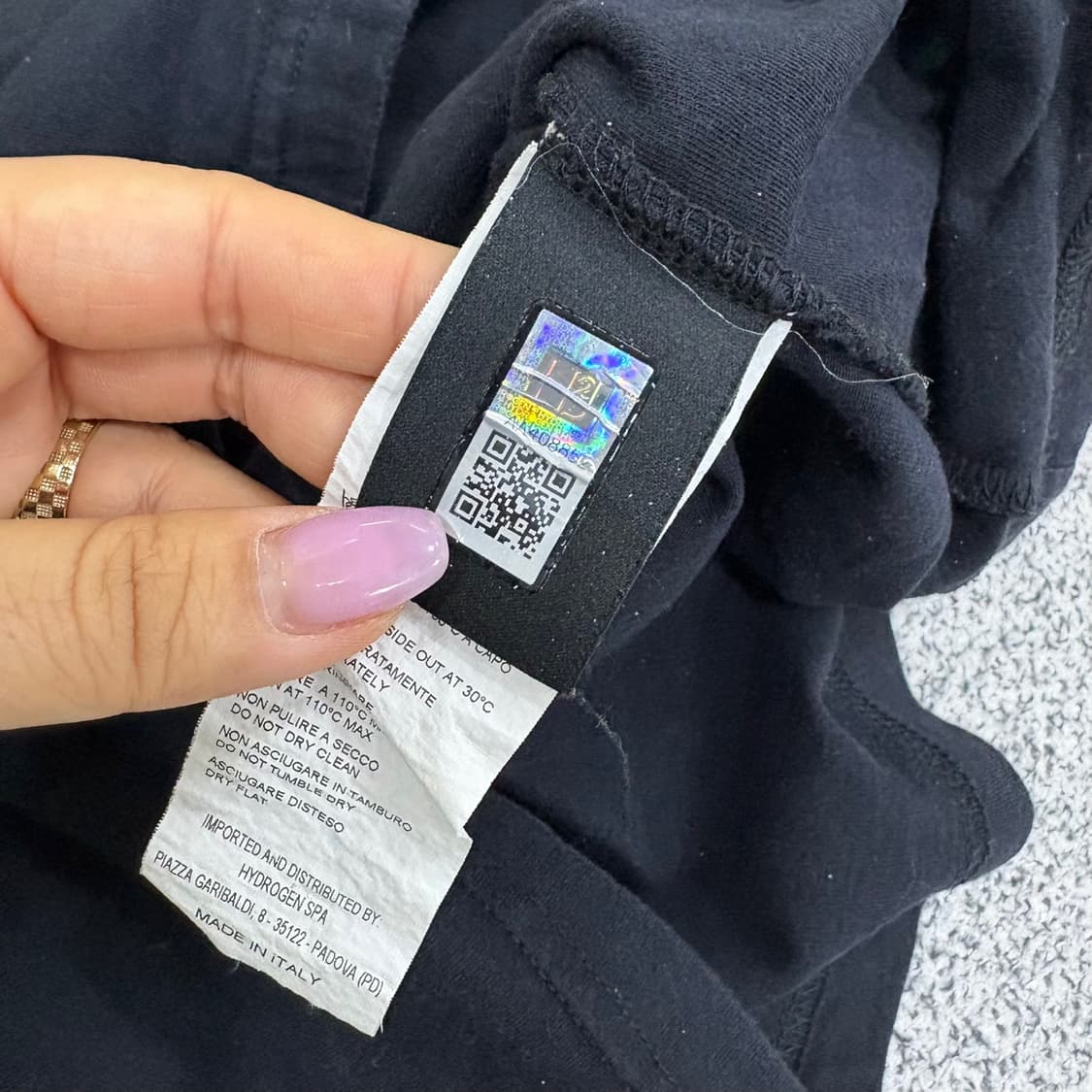 M 하이드로겐 해골 로고 긴팔 티셔츠 0527J2 상품이미지3