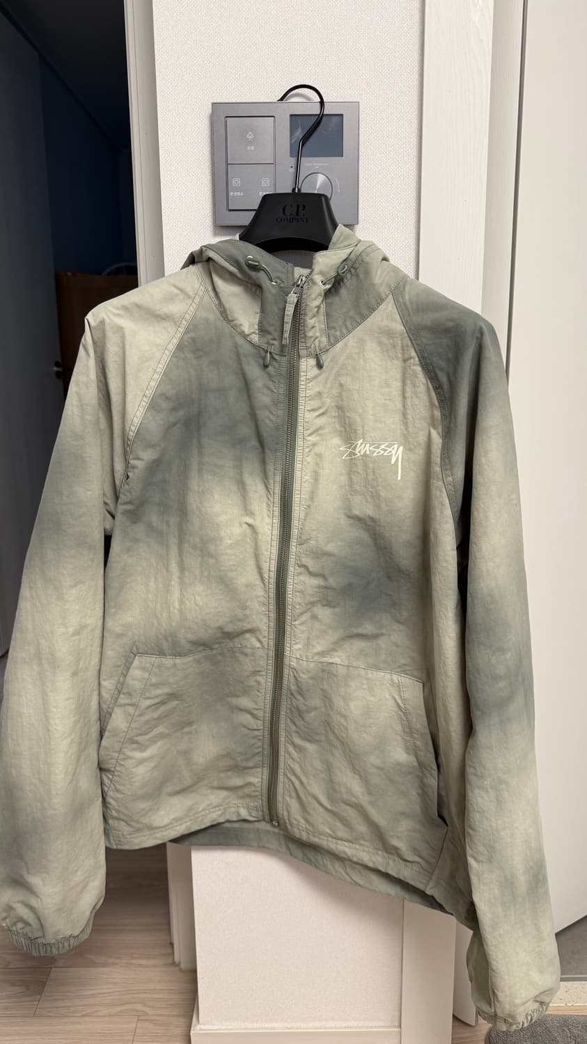 [L] 스투시 웨이브 다이 비치 쉘 자켓 세이지 상품이미지2