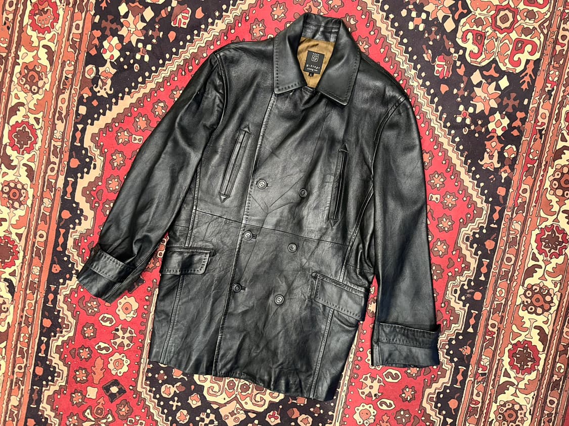( L ) 가죽코트 레더코트 가죽카코트 가죽롱코트 가죽자켓 상품이미지1