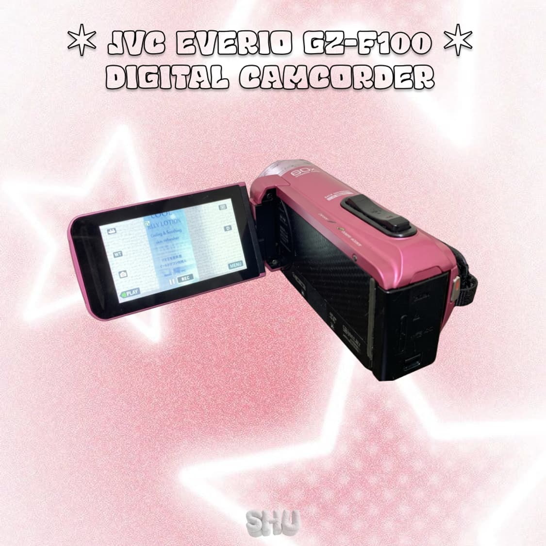 JVC 에브리오 GZ-F100 빈티지 디지털 캠코더 핑크 상품이미지3