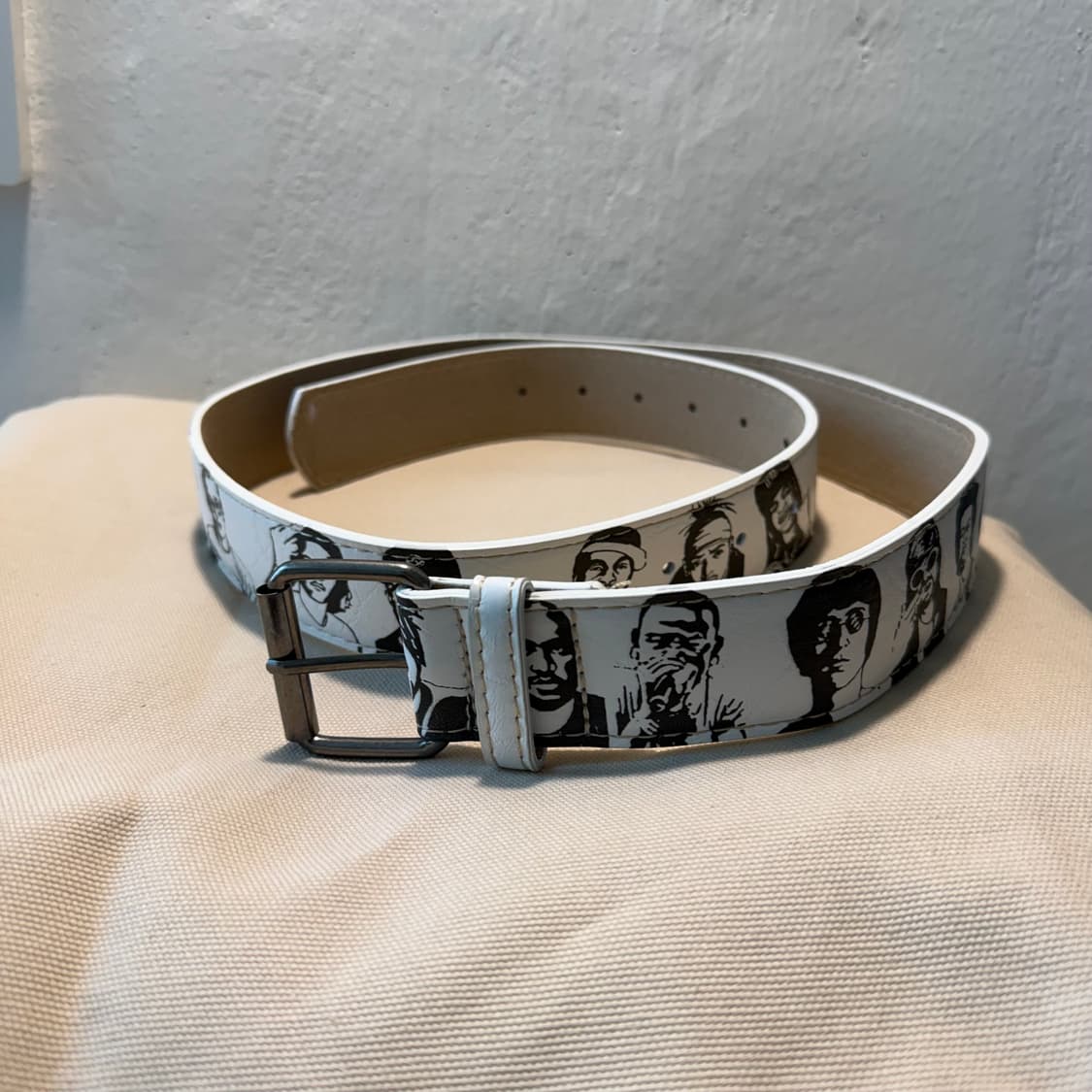 빈티지무드 화이트 벨트  상품이미지2