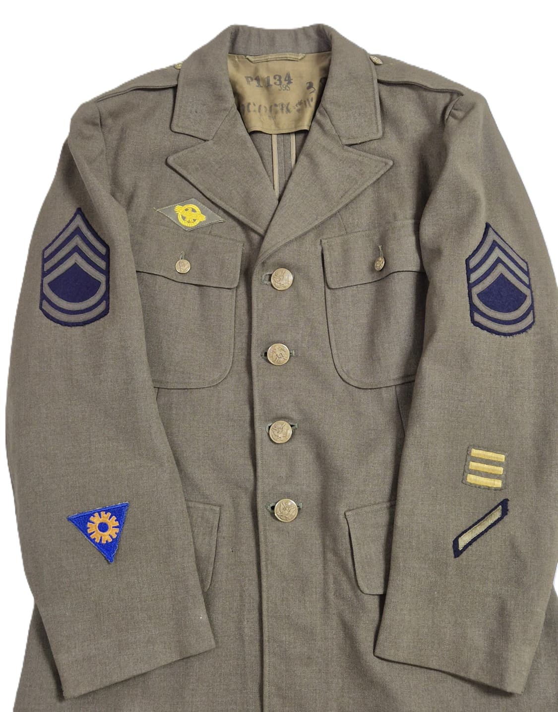 미육군 구형 중사 WW2 정복 전투복 상의 자켓 상품이미지8