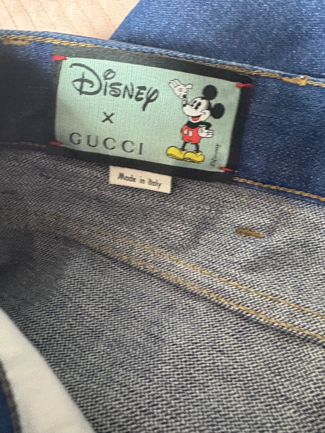 구찌와 디즈니 콜라보 데님 팬츠 33 상품이미지4