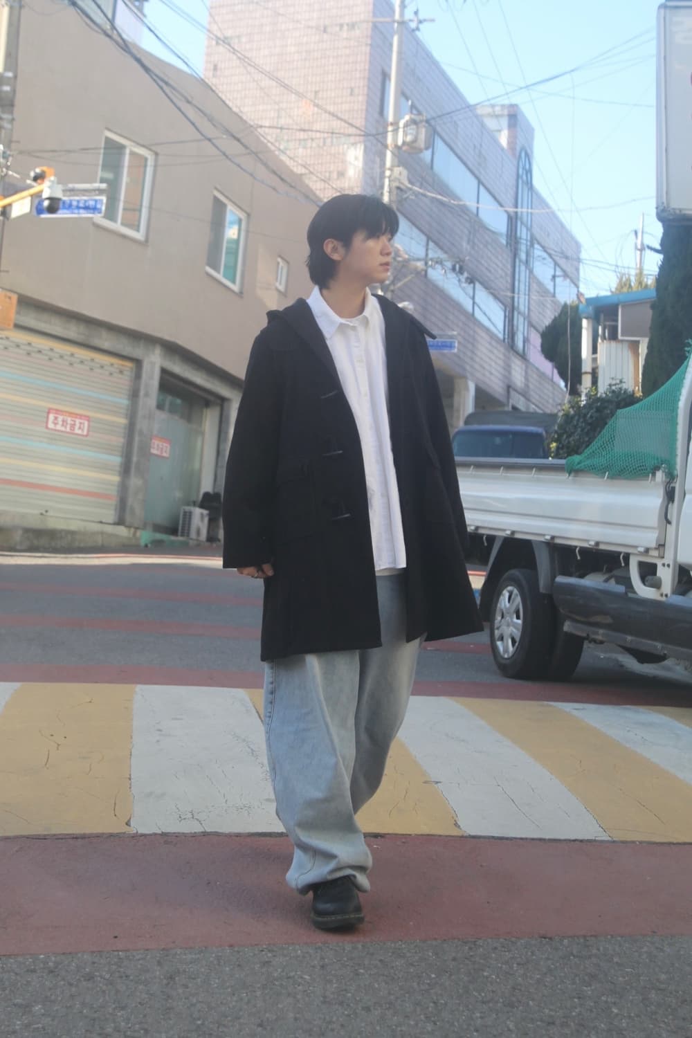 요지야마모토 와이즈 울 후드 코트 상품이미지1