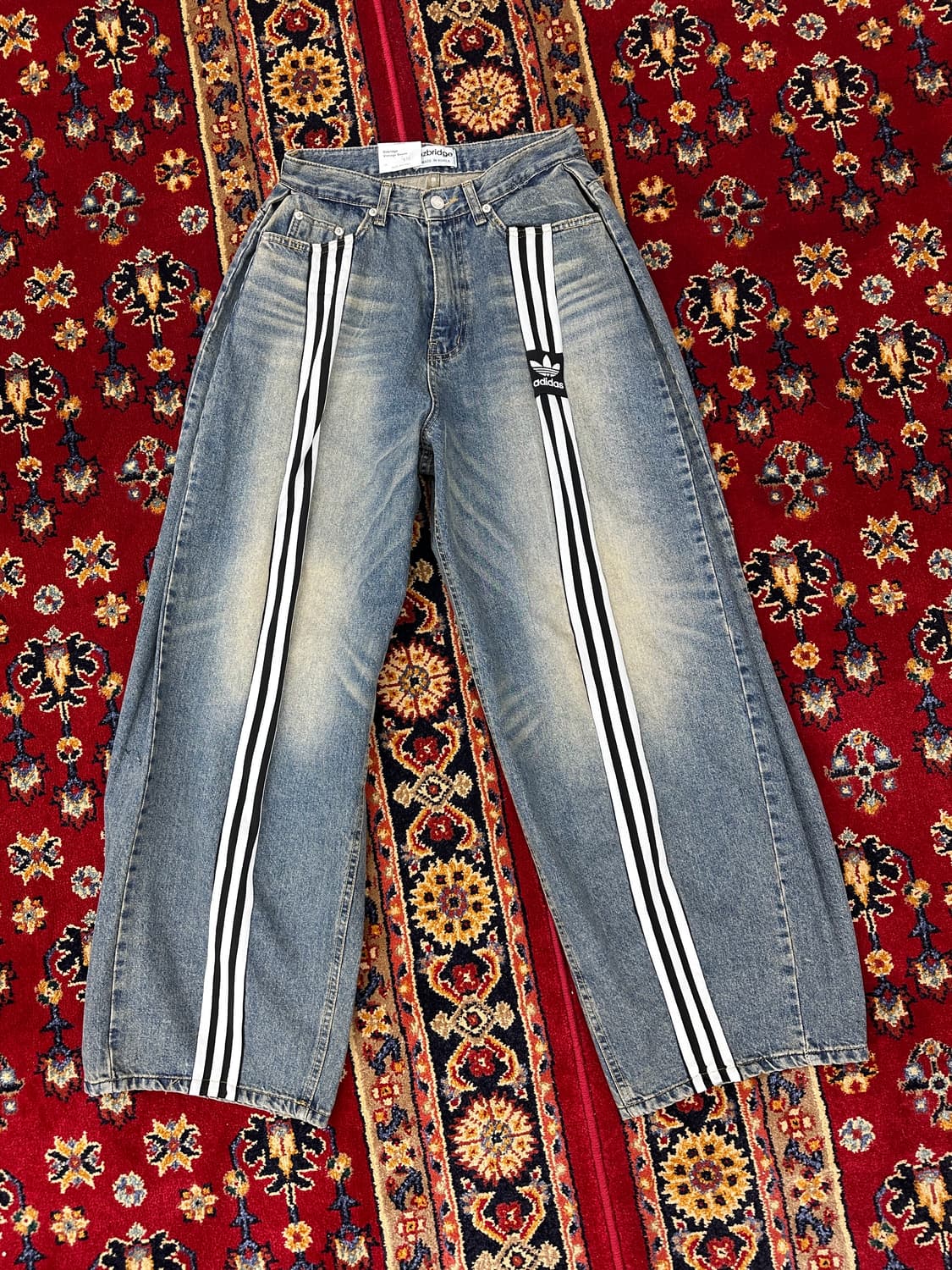 삼선줄 커스텀 데님 팬츠 상품이미지4