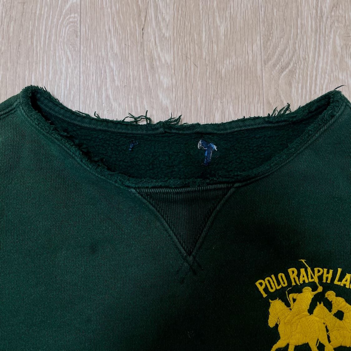 폴로 랄프로렌 빅로고 크롭 커팅 맨투맨 M/95  상품이미지5