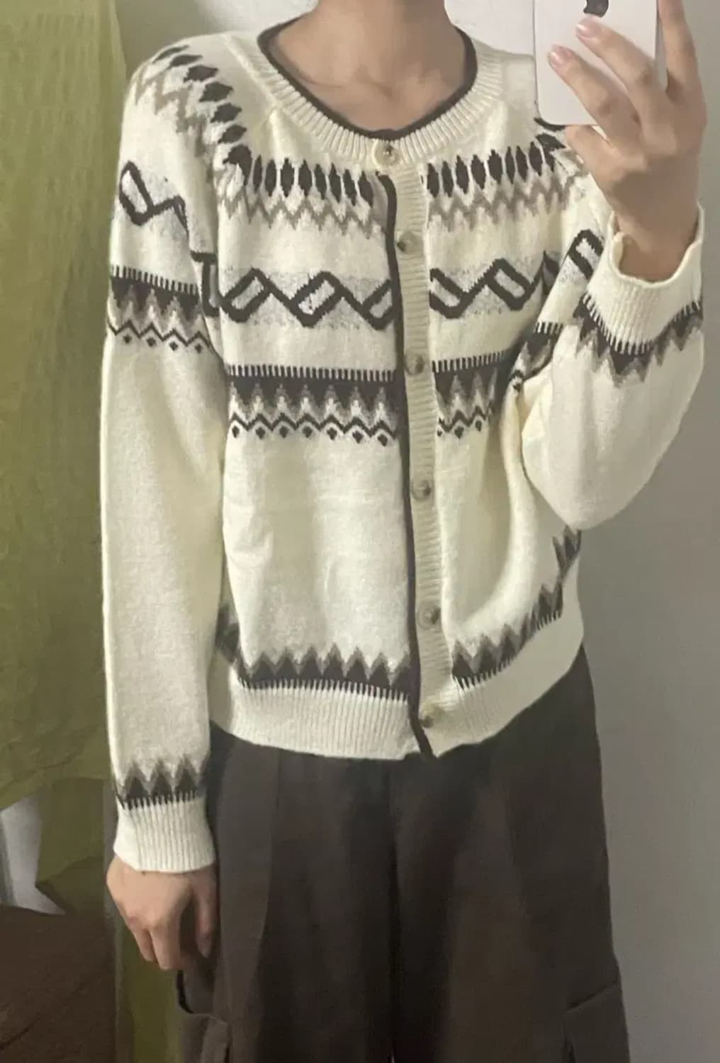 J&I TINA 티나 캐시미어 노르딕 가디건 상품이미지1