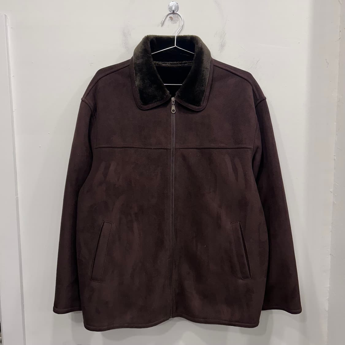 핸드크래프트 밍크헤어 스웨이드 카라자켓 상품이미지2