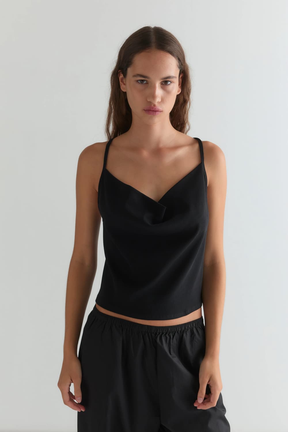 deiji studio drape jersey top M 상품이미지1