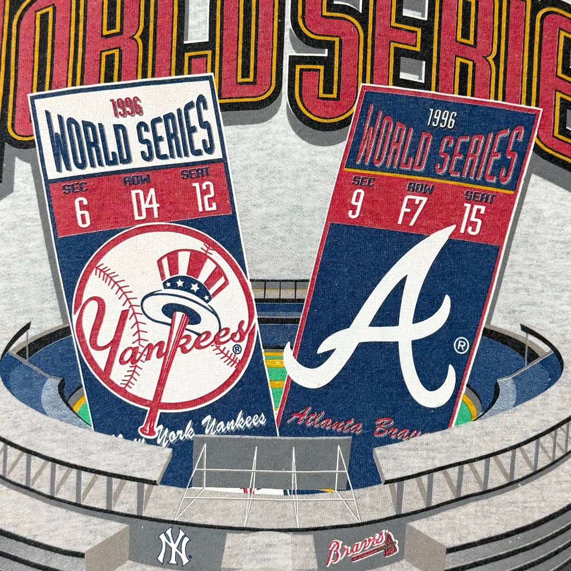 90s MLB 월드시리즈 그래픽 빈티지 티셔츠 상품이미지4