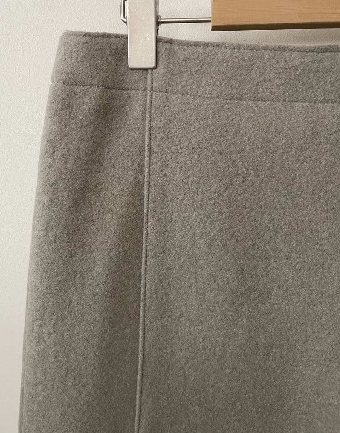 vintage mint gray boucle midi skirt 상품이미지5