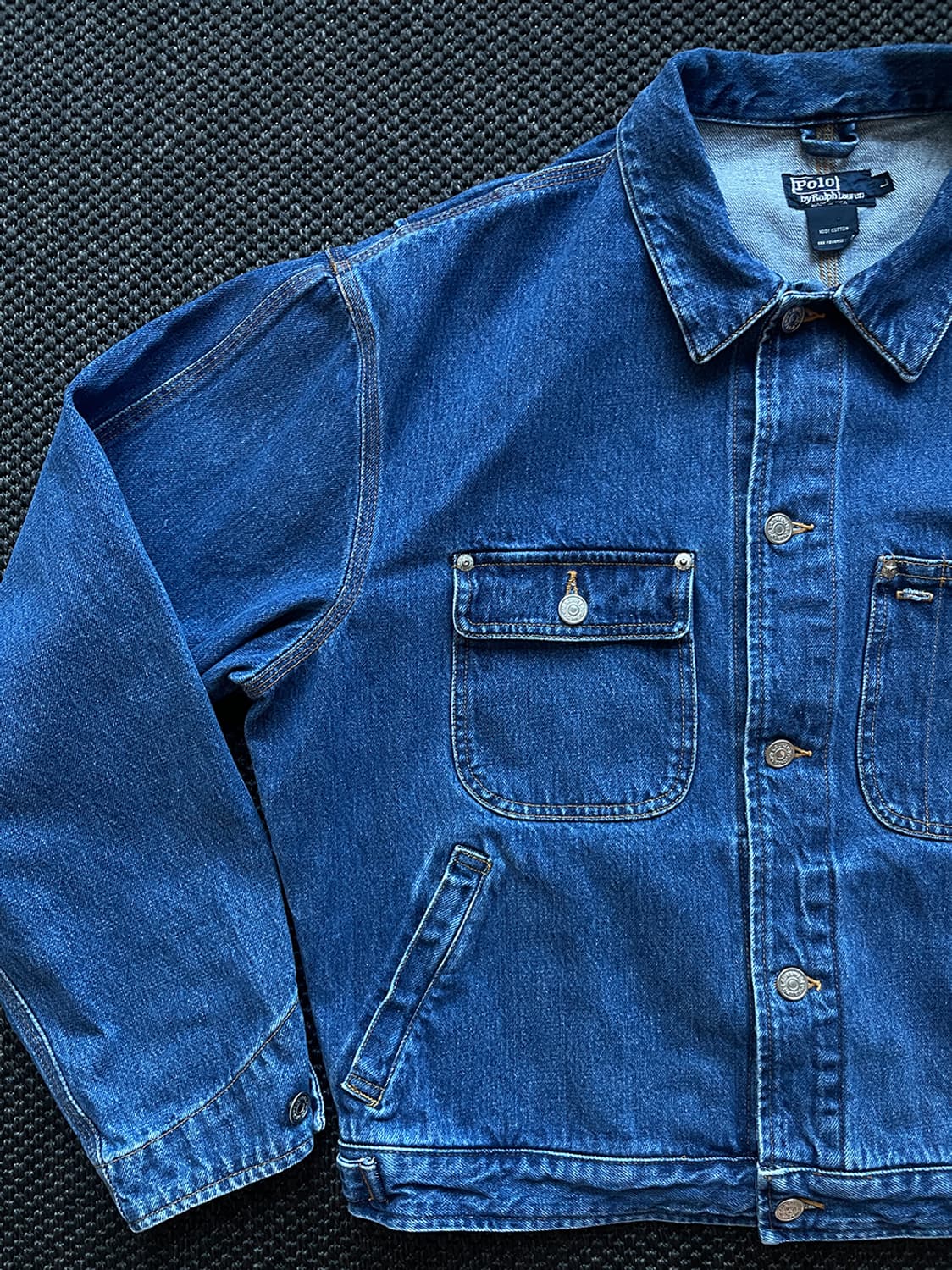 USA 폴로 던가리 데님 트러커 자켓 상품이미지3