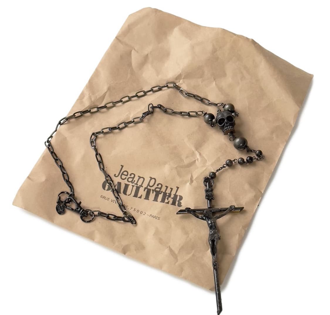 장폴고티에 크라이스트 로자리오 스컬 목걸이 상품이미지1