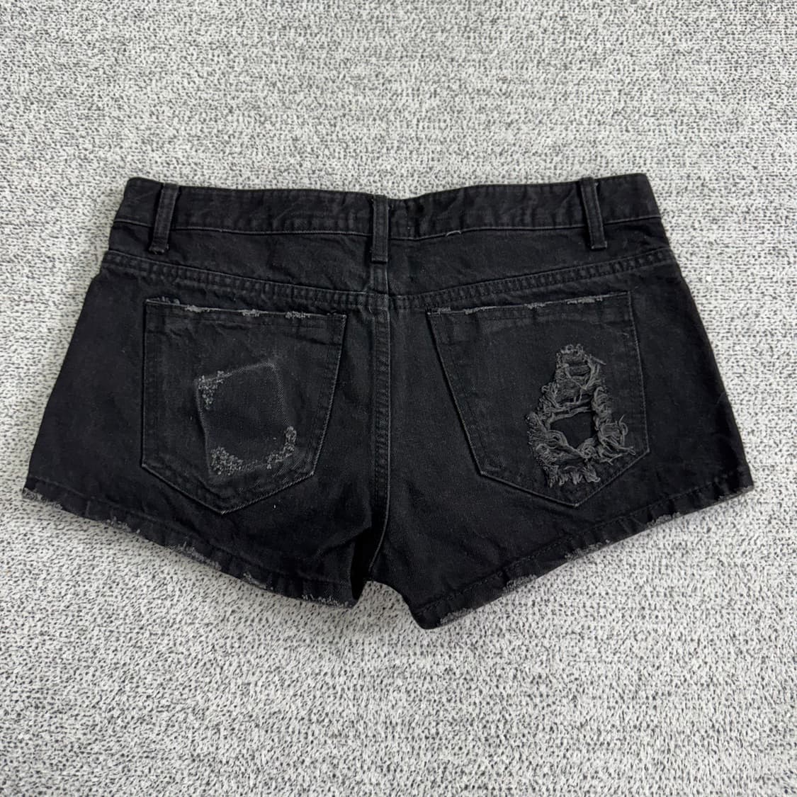 블랙 그런지 숏팬츠 상품이미지4