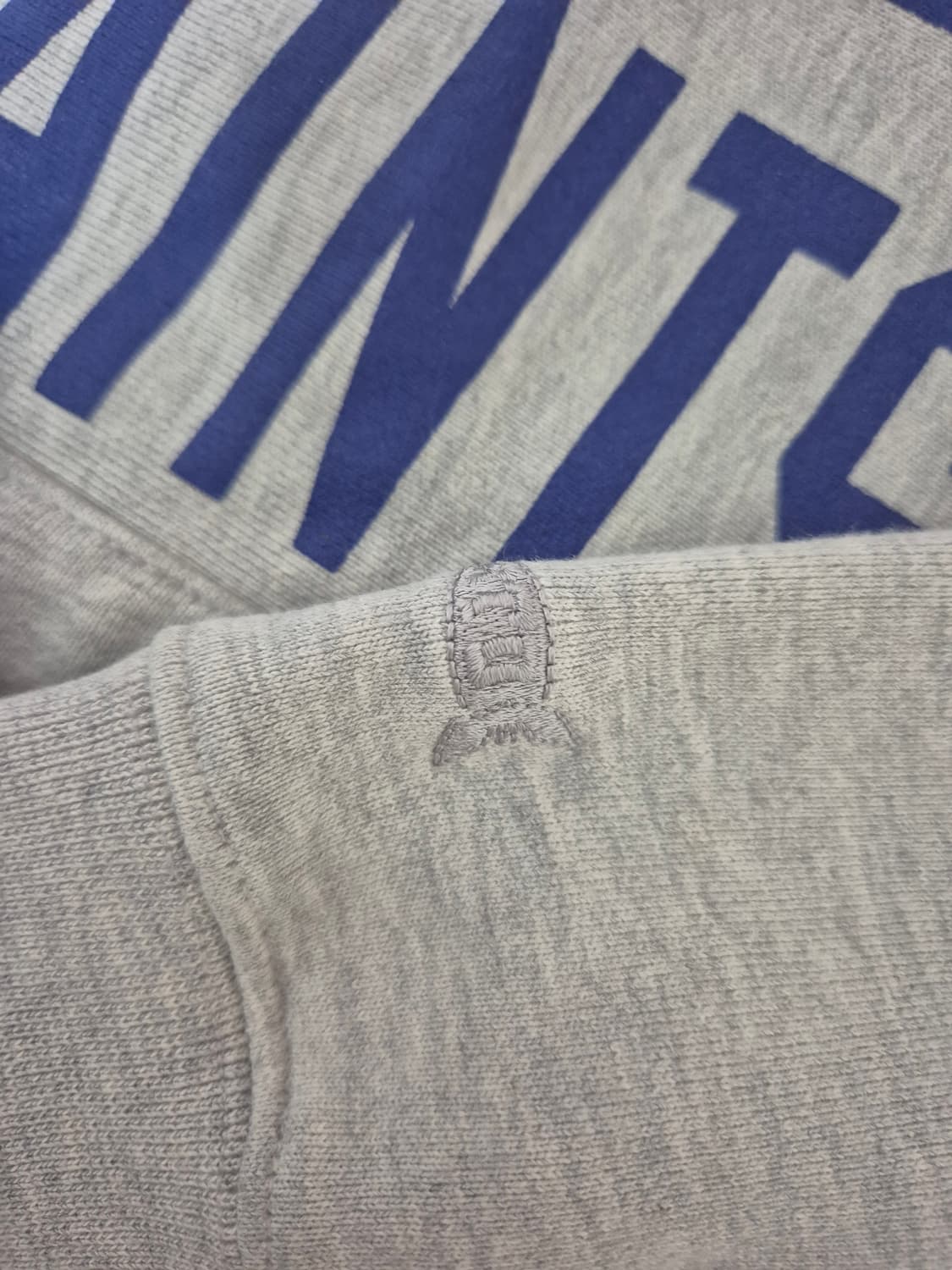 아웃스탠딩 회색 헤비웨이트 후드티 상품이미지3