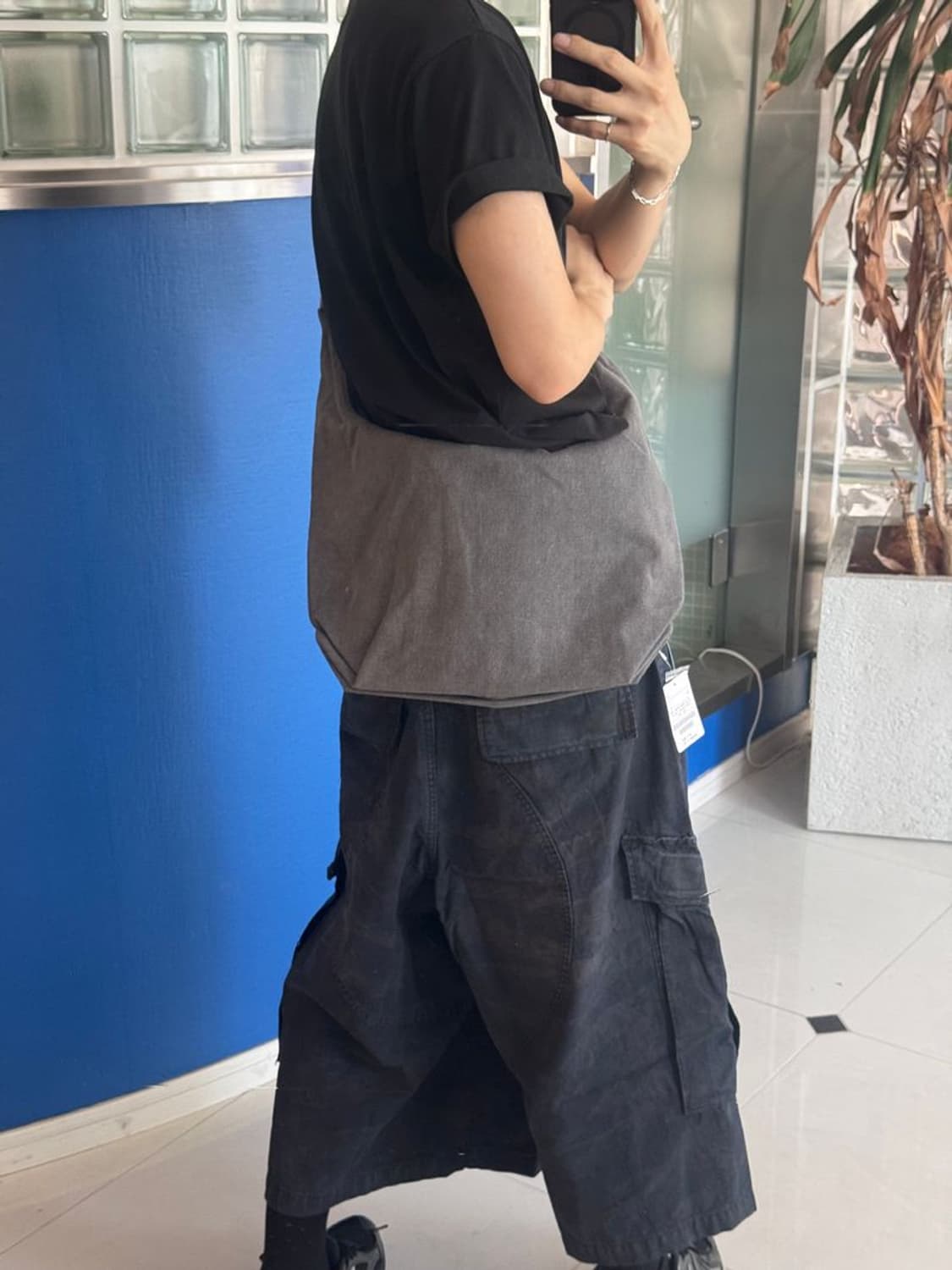 DENIM CLOTH BODY BAG 데님 천 바디백 상품이미지1