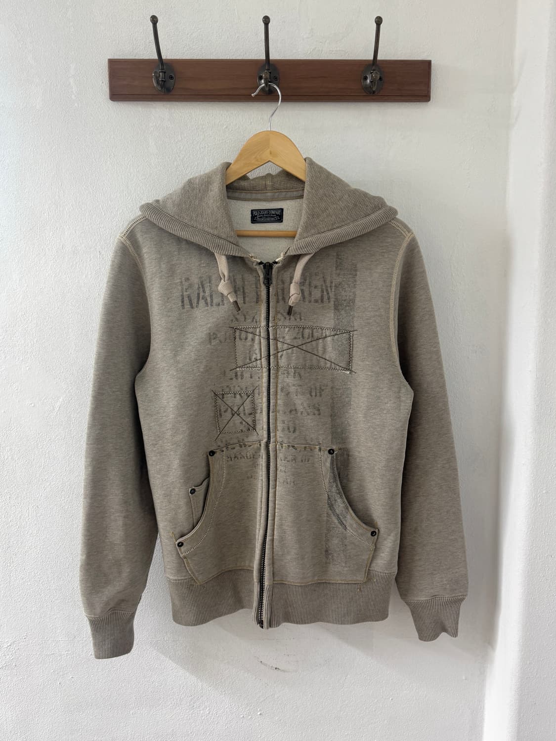 폴로 그레이 후드집업 상품이미지2