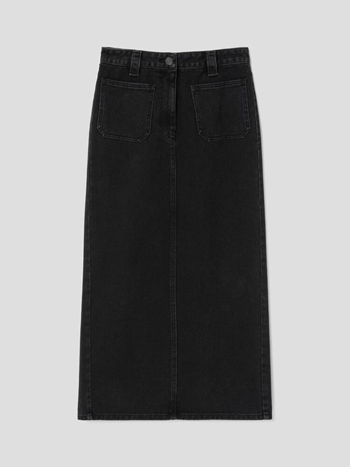 디애퍼처 코튼 미디스커트 블랙 m 상품이미지3