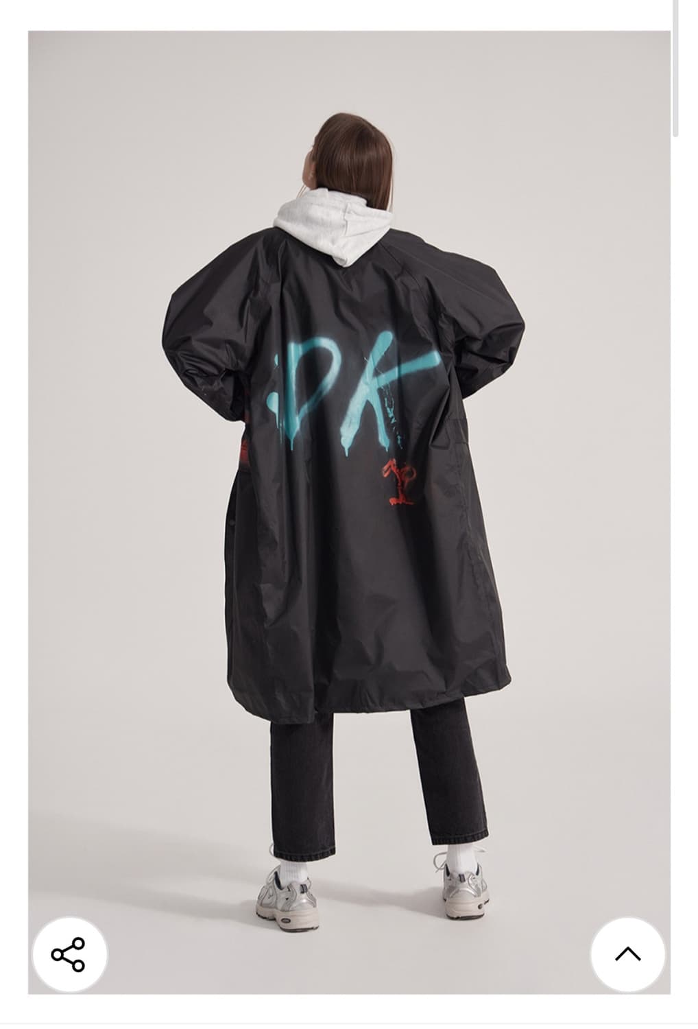 아이코닉 스마일 레인코트_블랙 상품이미지3