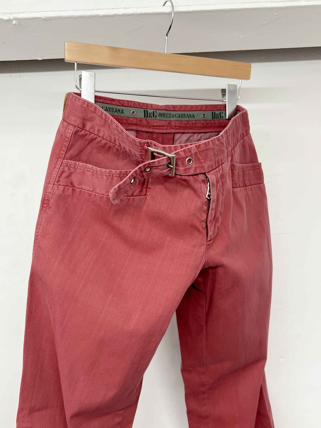 돌체앤가바나 벨티드 코튼 팬츠 상품이미지1