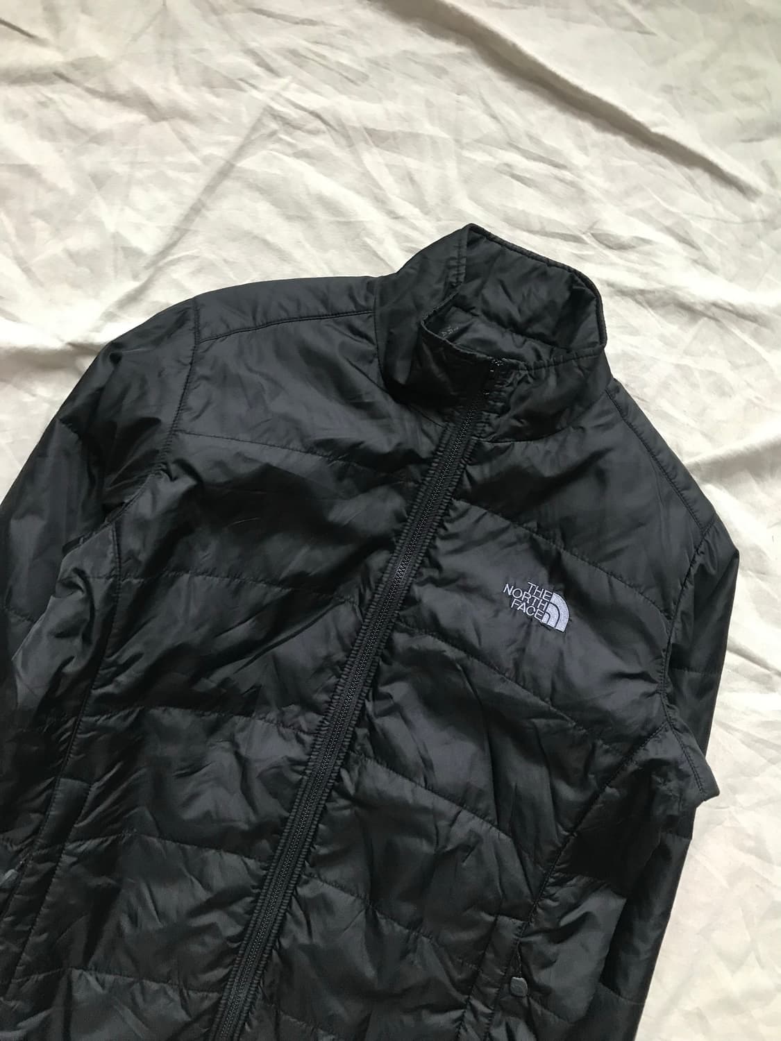 노스페이스 로고 윈드 경량 블랙 패딩 상품이미지5