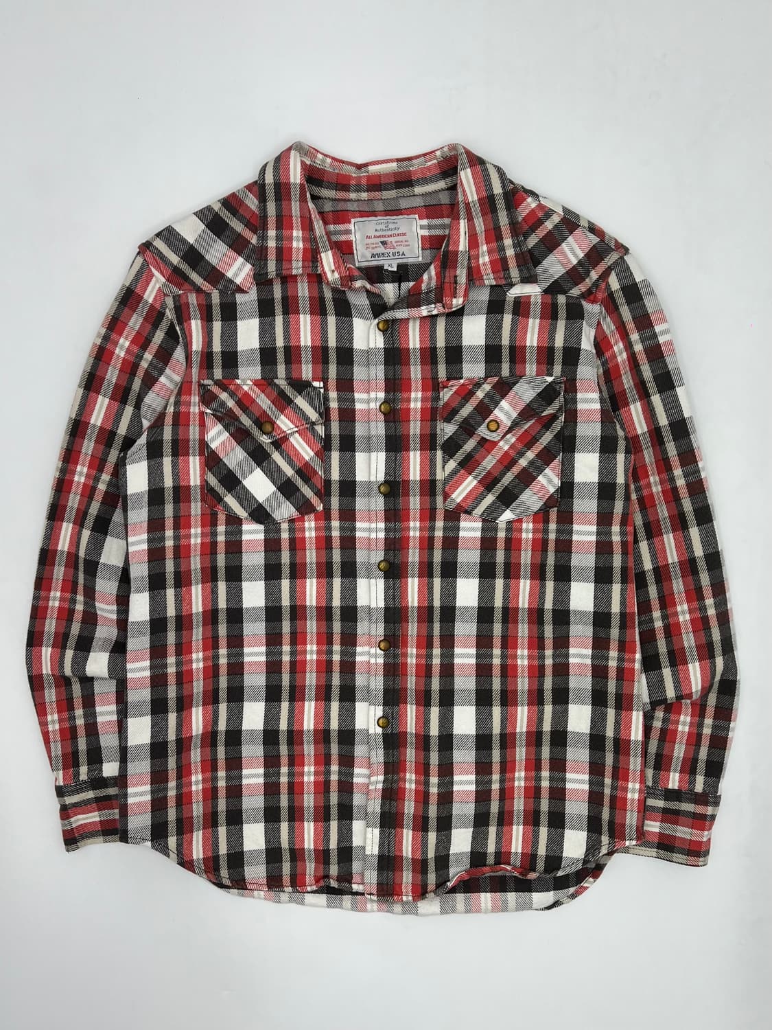 아비렉스 체크 셔츠 상품이미지1