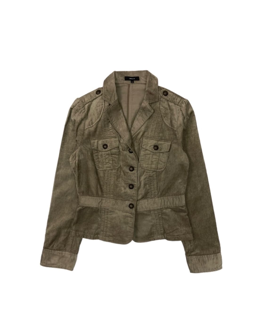 Comme ca ism Beige Corduroy Jacket 상품이미지1