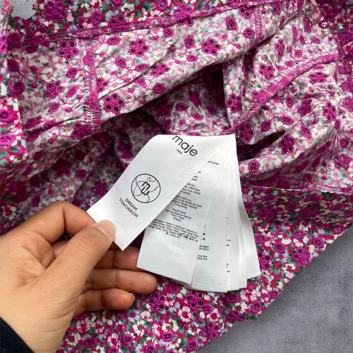 마쥬 Maje 플라워 브로데리 앙글레 미니 원피스 38 상품이미지4