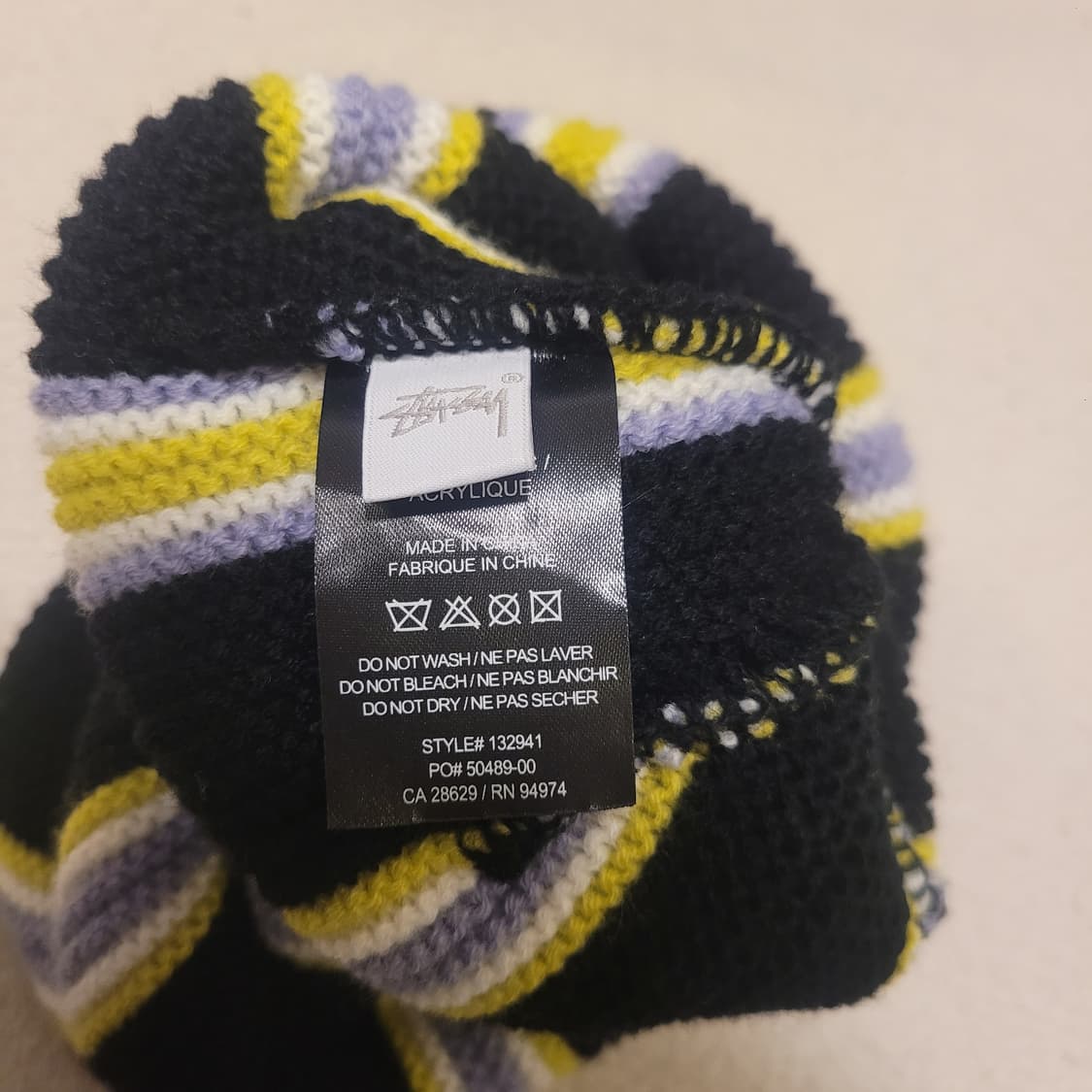 스투시 버티칼 스트라이프 비니 OS 상품이미지4