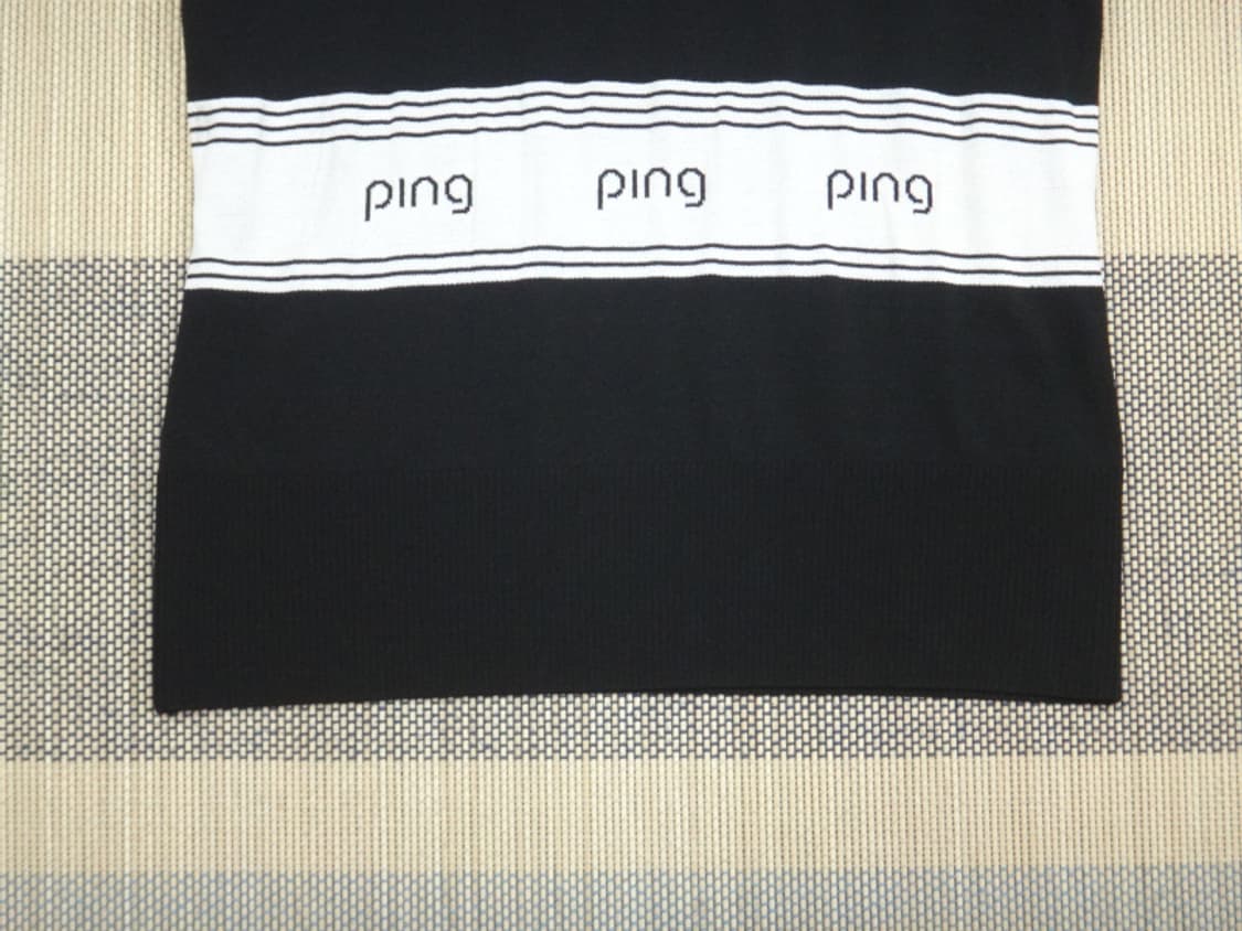 (95) PING 핑 카라 로고 브이넥 배색 니트 여성 상품이미지6