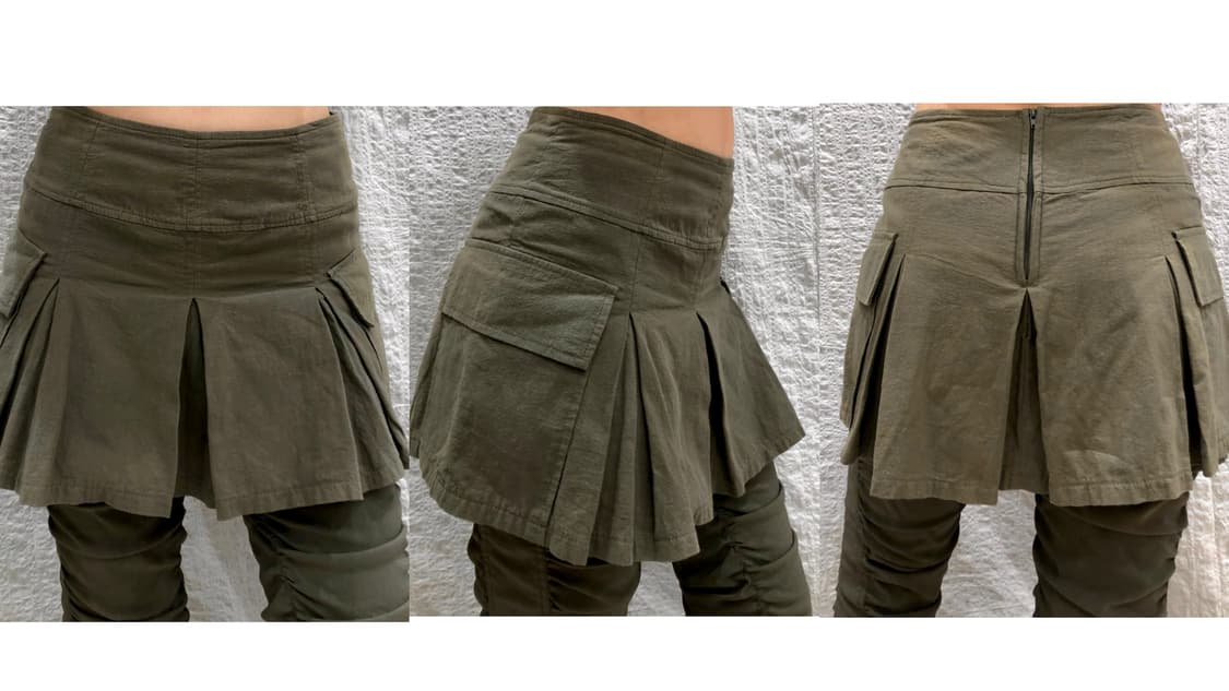 khaki mini skirt pants 상품이미지8