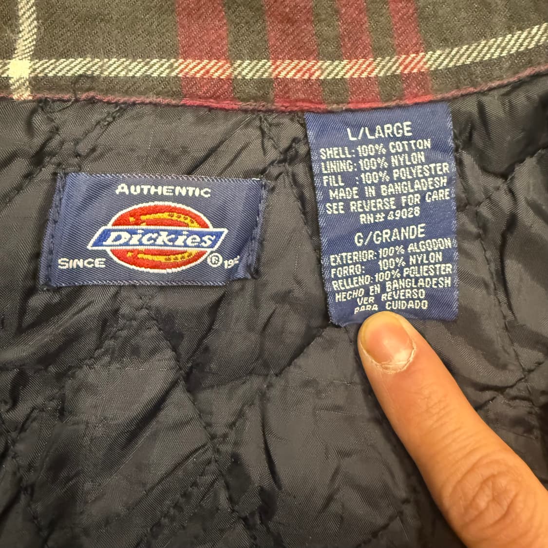 디키즈 체크 셔츠집업 상품이미지4