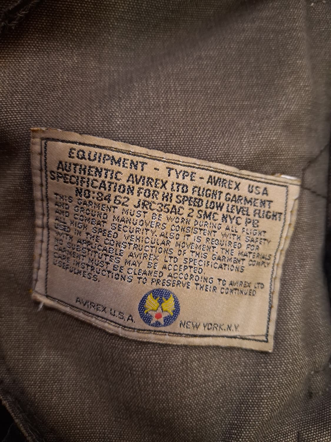 오리지날 미국제조 아비렉스 미공군 B-3 리얼레더 항공 폭격기 무스탕 상품이미지4