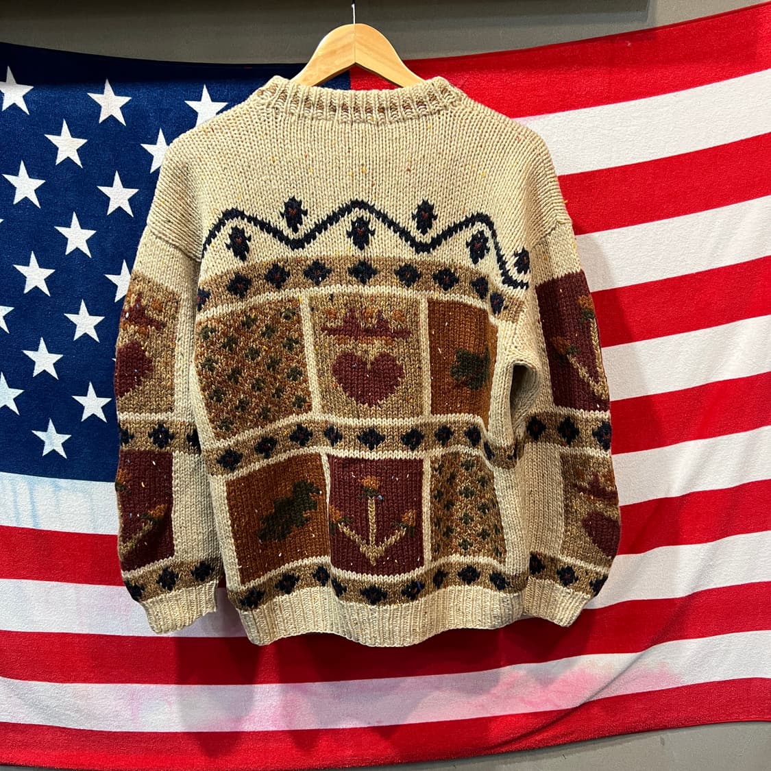 일본 빈티지 패턴 니트 상품이미지2