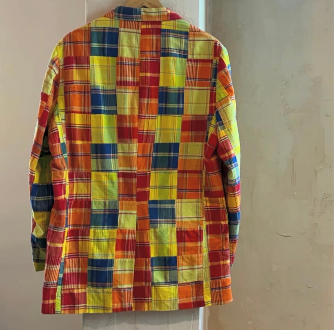 90s 폴로 랄프로렌 패치워크 마드라스 블레이저 상품이미지3