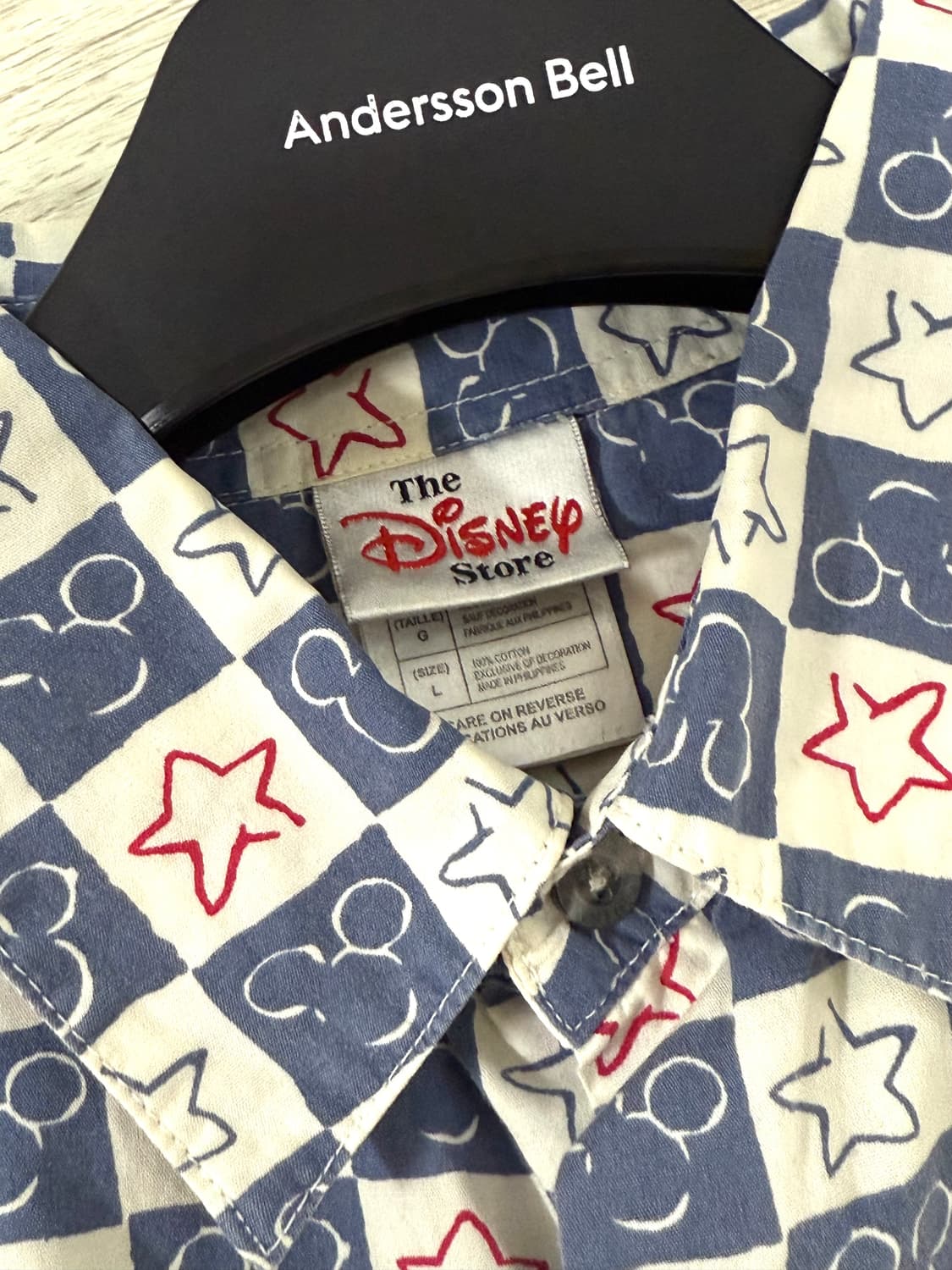 디즈니 체크 셔츠 상품이미지3