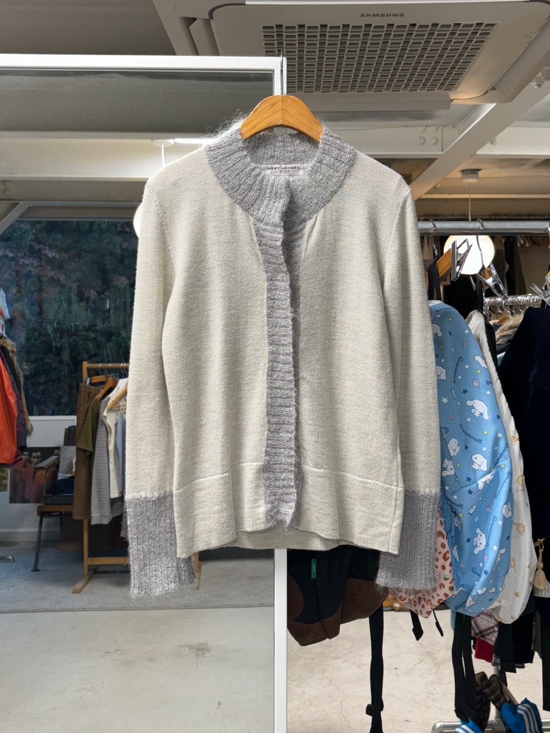 마크 제이콥스 룩 모헤어 가디건,베스트 상품이미지1