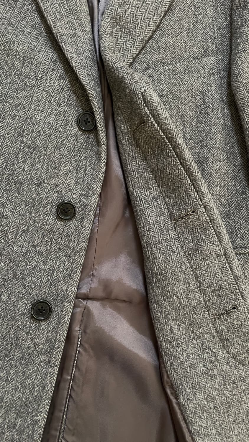 [48] 브룩스브라더스 헤링본 체스터필드 싱글 코트 다크그레이 상품이미지8