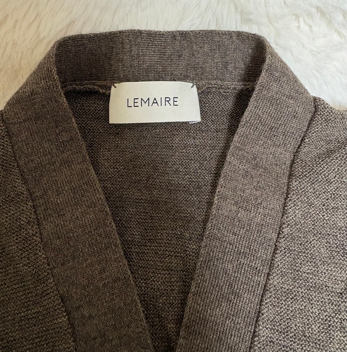 르메르 메리노 블렌드 가디건 모스 그린 멜란지 / M 상품이미지4