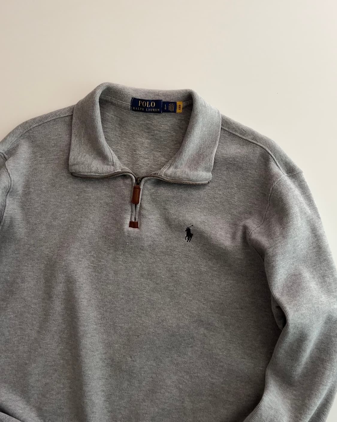 폴로 랄프로렌 그레이 하프집업 L 상품이미지7