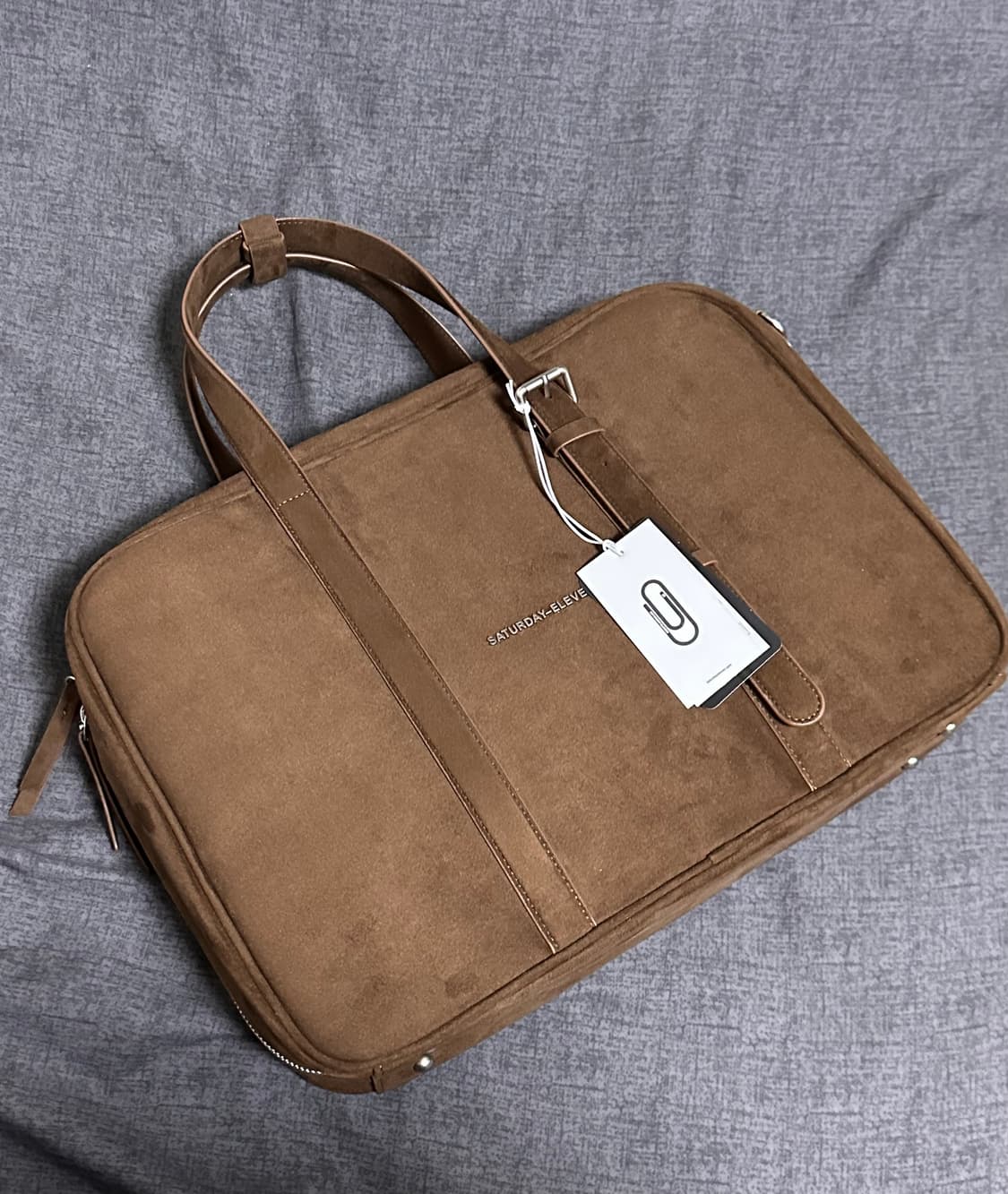 26SS 새상품) 세러데이일레븐 스웨이드 토트백 / 브라운 상품이미지8