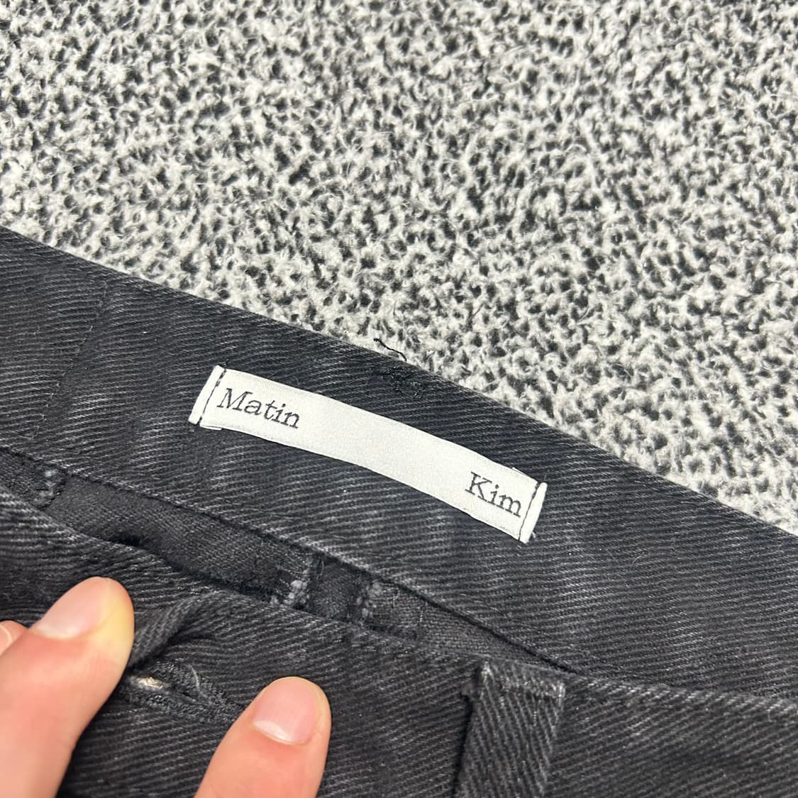 마땡킴 컷팅 블랙 데님 상품이미지6