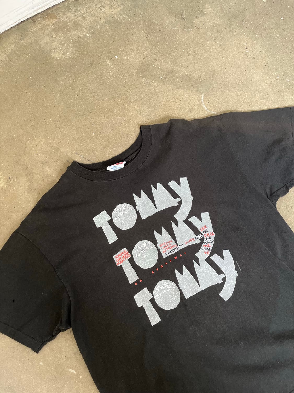 1993 The who tour Tommy 티셔츠 상품이미지3