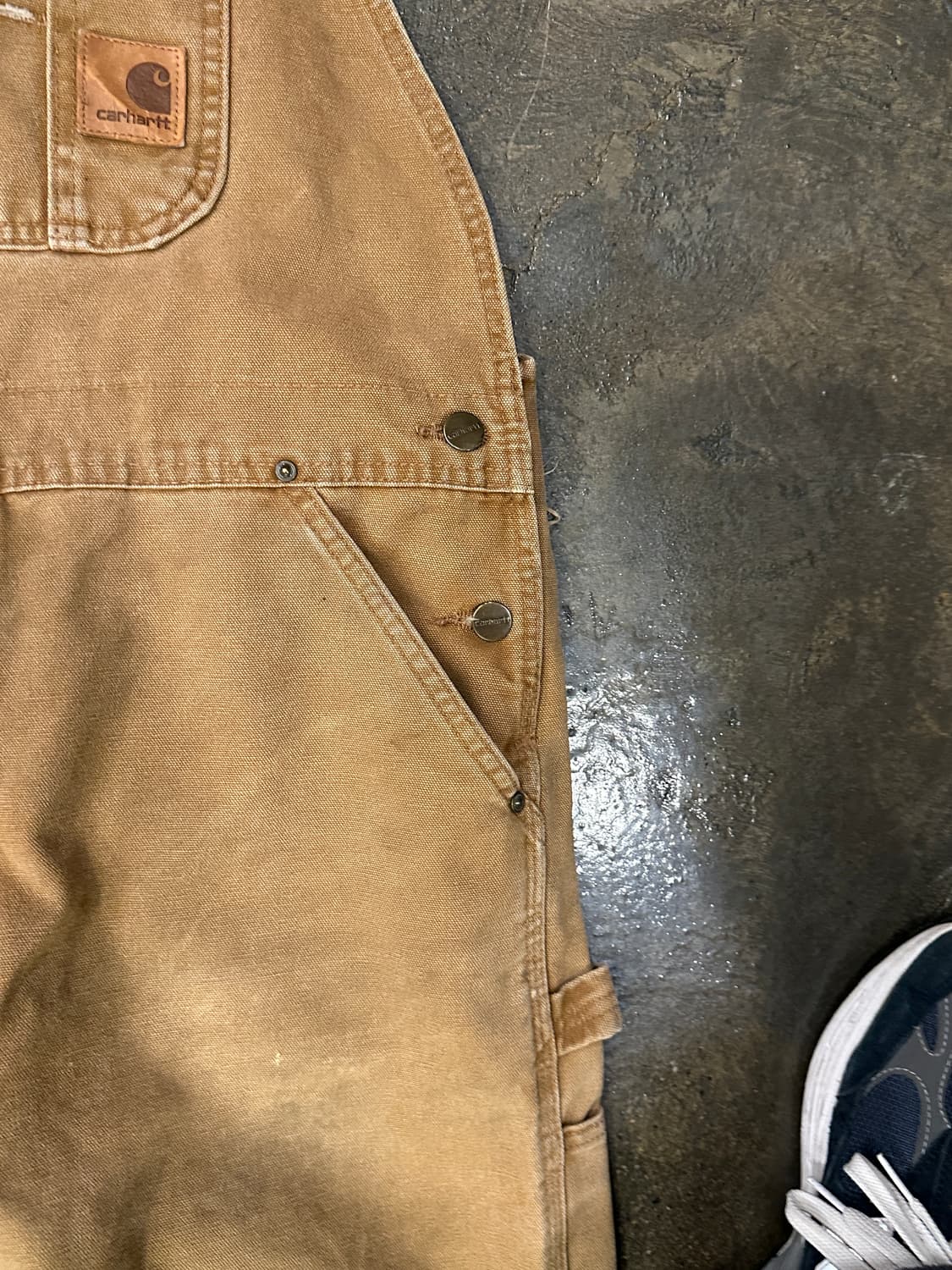 빈티지 칼하트 워크웨어 더블니 오버올 상품이미지5