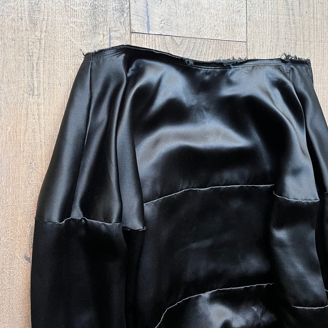 Satin Patchwork Transformed Skirt 상품이미지2