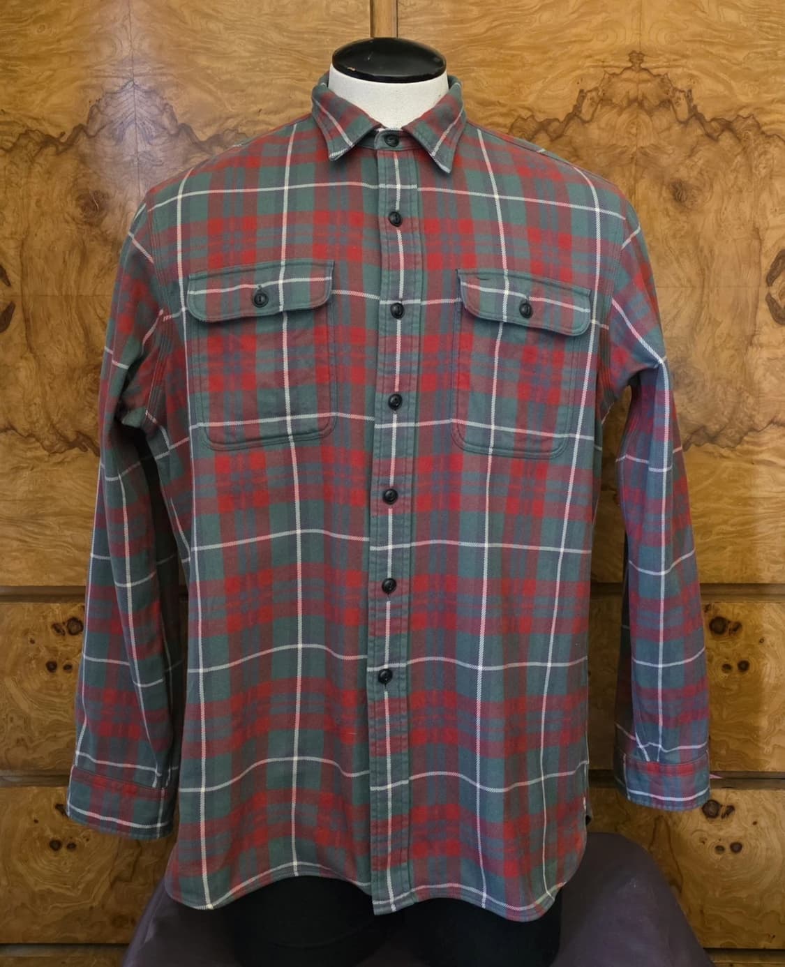 RRL 더블알엘 코튼 플란넬 체크 워크셔츠 상품이미지1