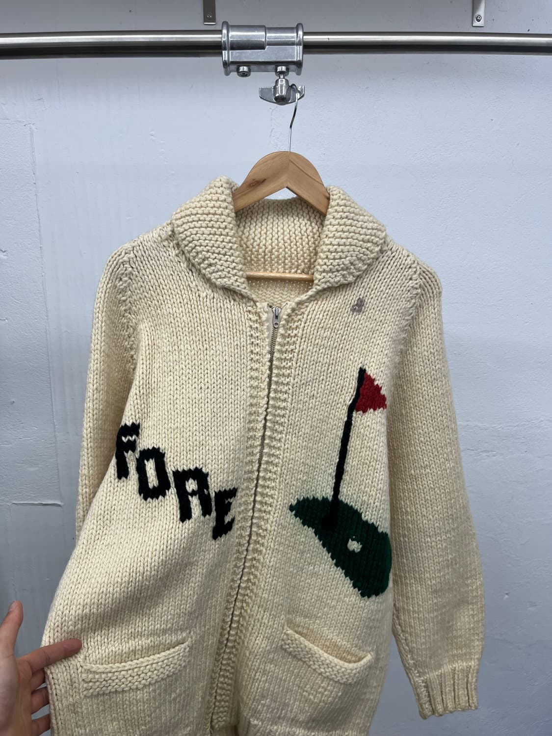 XL) 70~80s HEAVY WOOL COWHICHAN 상품이미지3