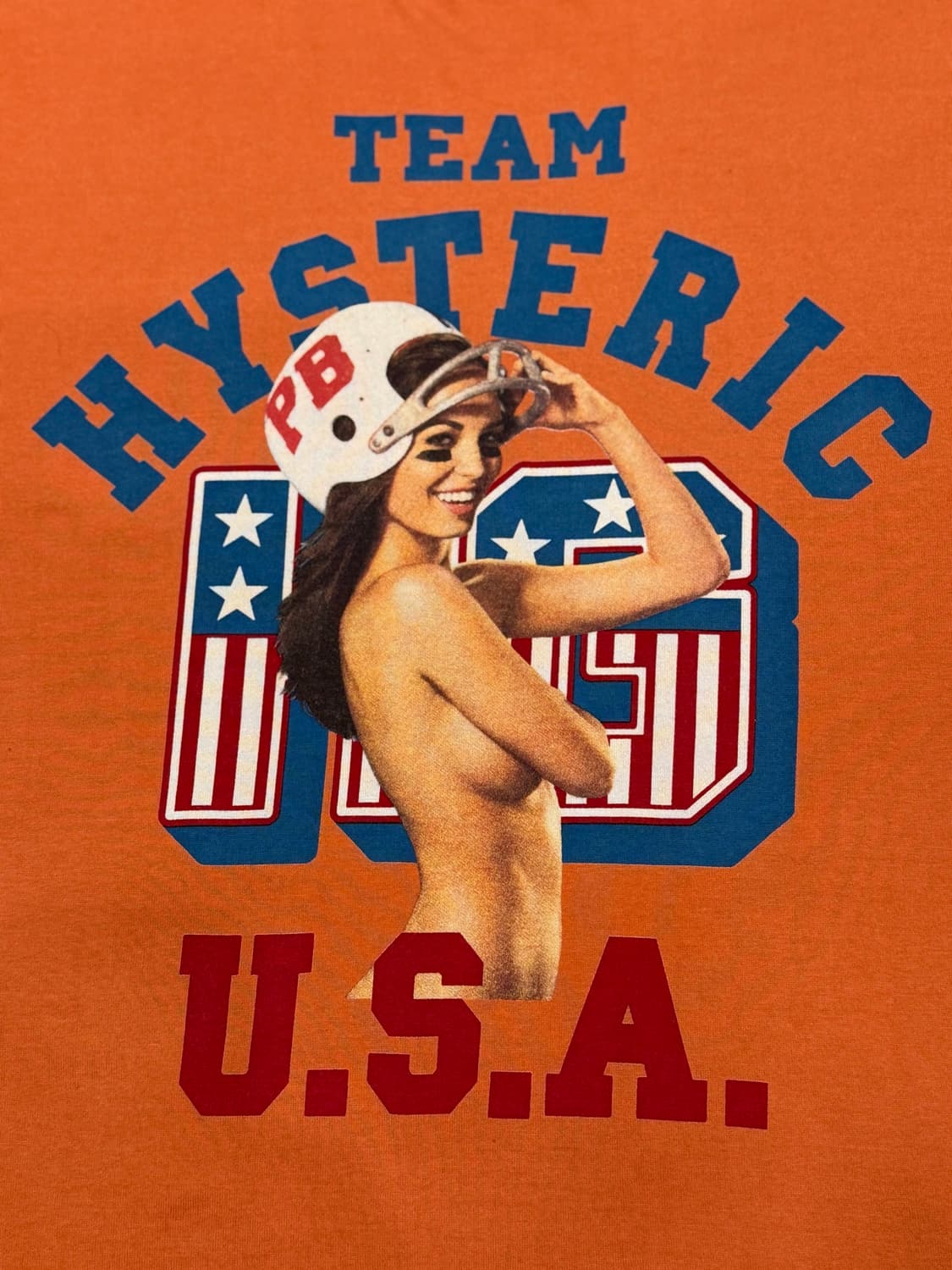 [L] 히스테릭글래머 x 플레이보이 팀히스테릭 USA 티셔츠  상품이미지3