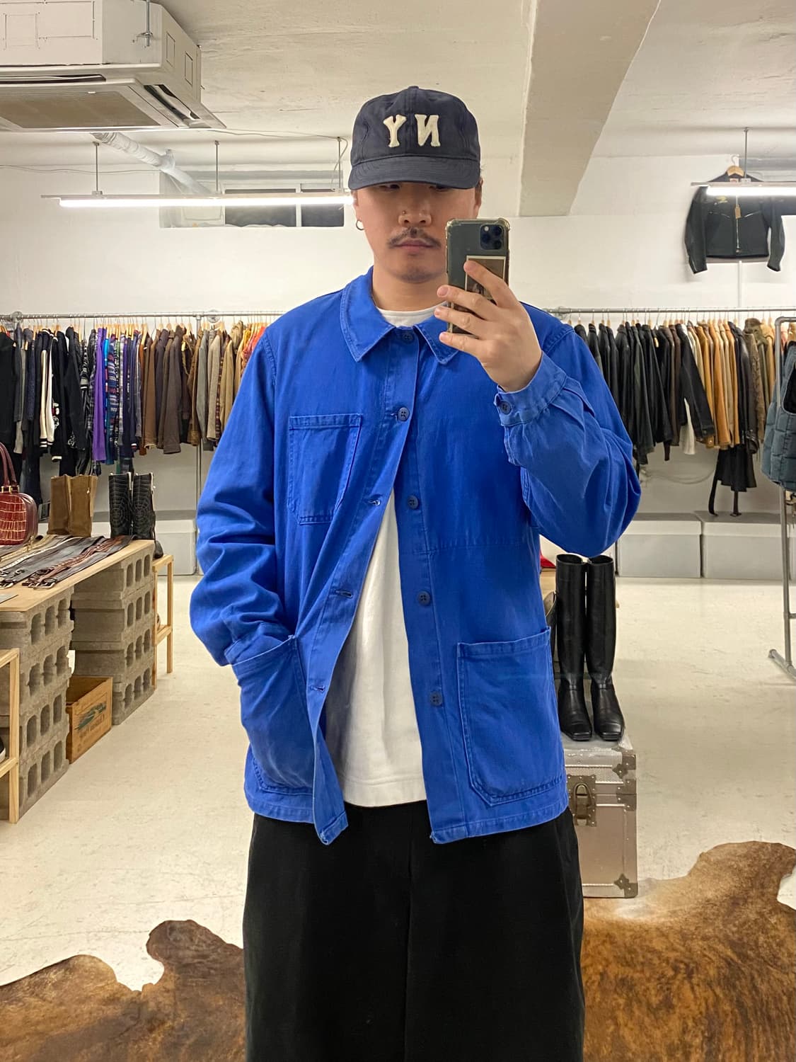 50~60's VTG french work jacket 상품이미지2