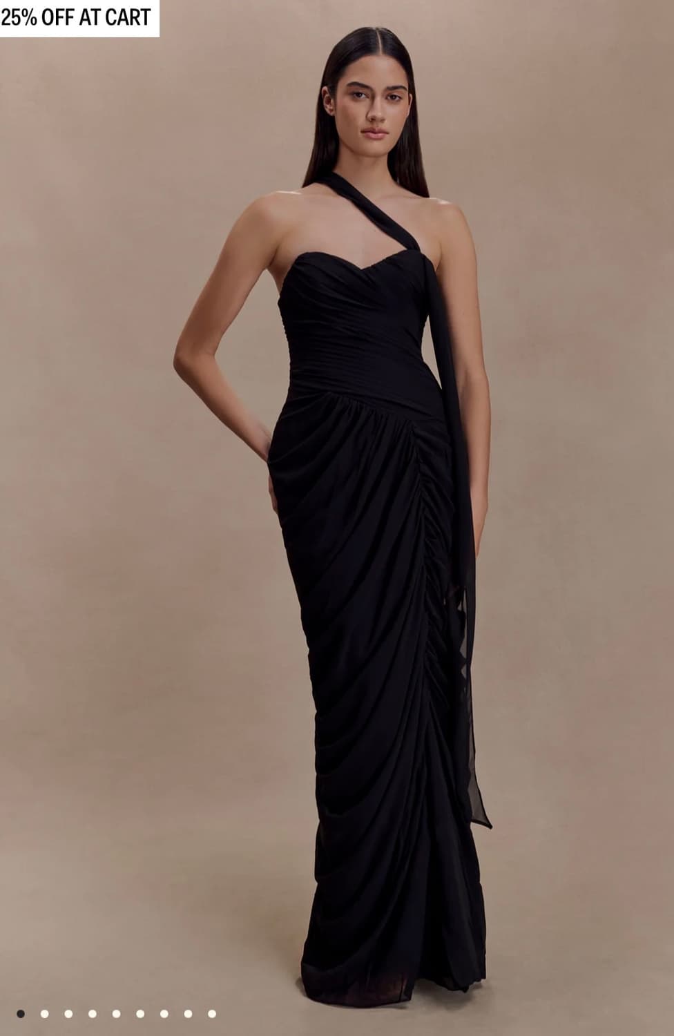 Meshki 시폰 블랙 드레스  상품이미지4